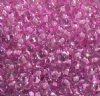 50g 6/0 Pink Lined Crystal Seed Beads